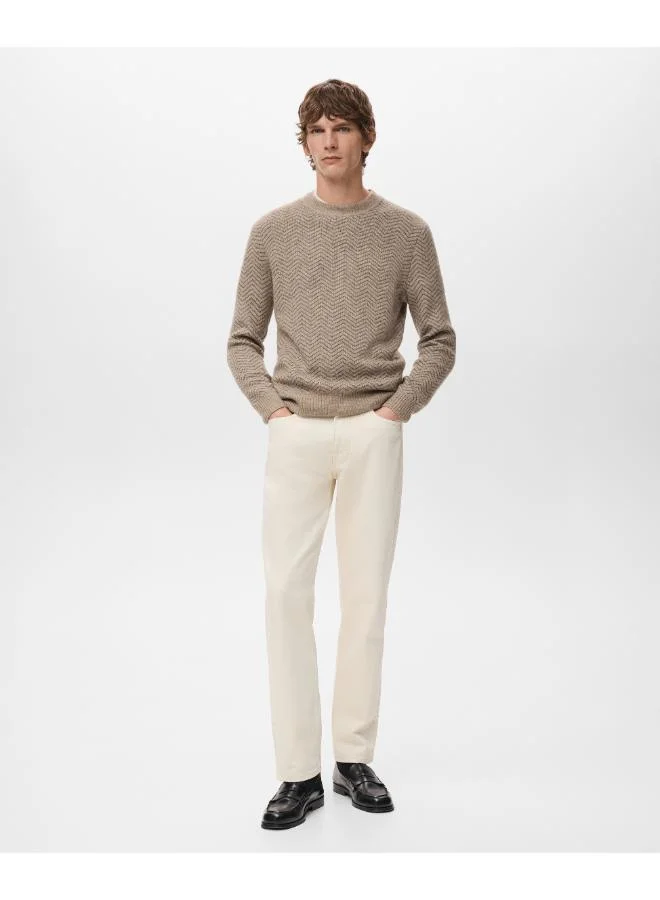 Mango Man  Knit striped sweater for Men | Best Price UAE