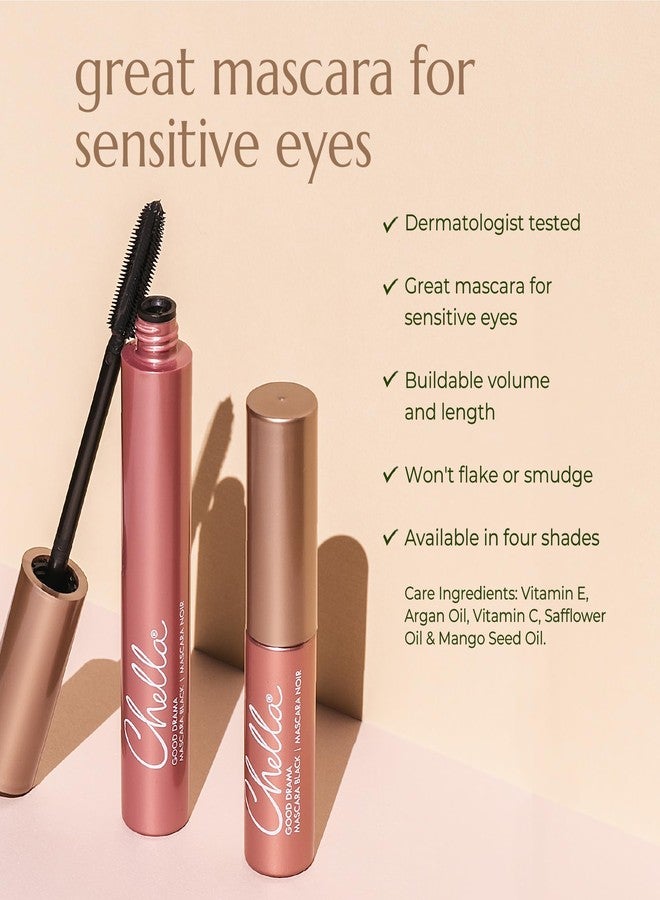 Chella Good Drama Vegan Mascara, 0.33 Fl. Oz (Brown) - Image 3