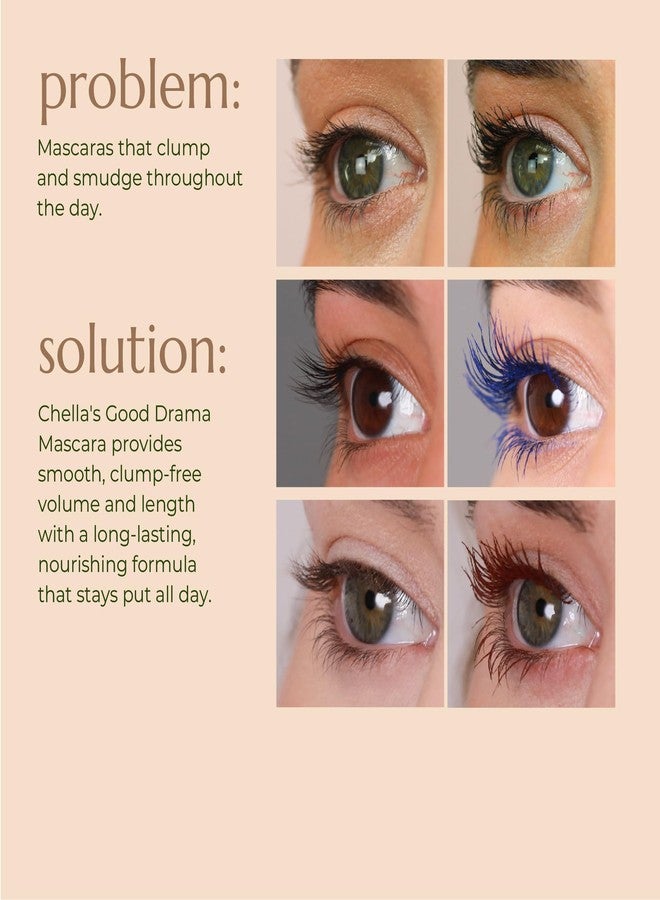 Chella Good Drama Vegan Mascara, 0.33 Fl. Oz (Brown) - Image 4