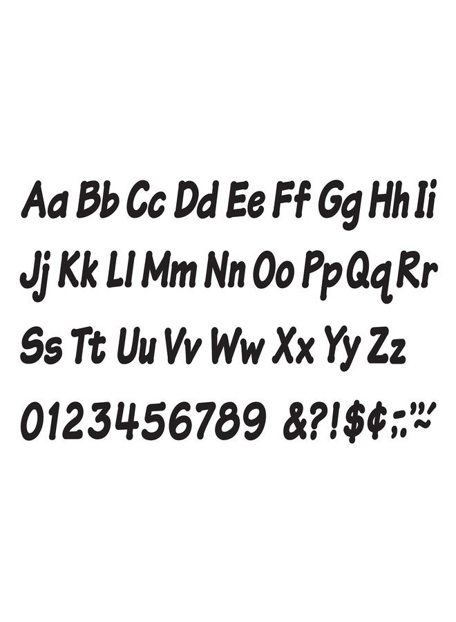 Trend Enterprises Black 4" Italic Font punch-out Ready Letters by TREND enterprises, Inc.; Uppercase/Lowercase, 194 ct. - Image 2