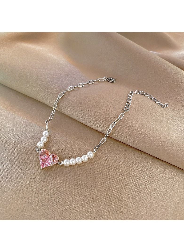 Satinior - Simple niche love bracelet ladies all-match personality pearl fashion - Image 1