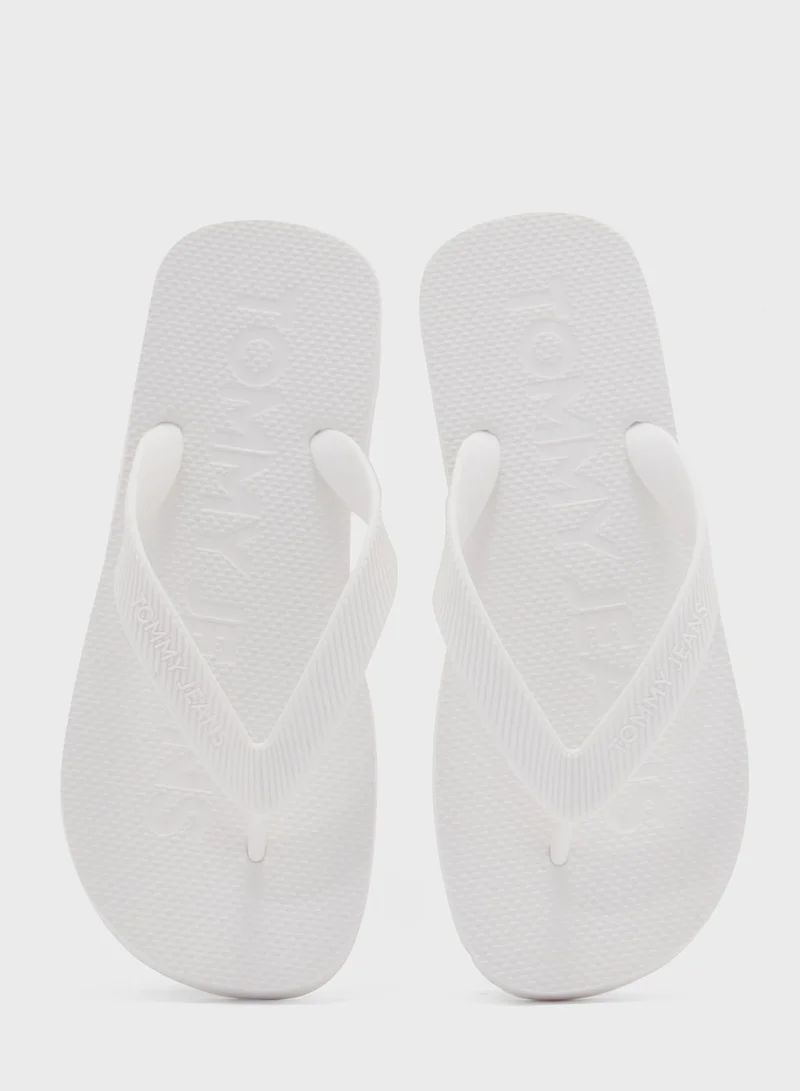 TOMMY JEANS Logo Flip Flops