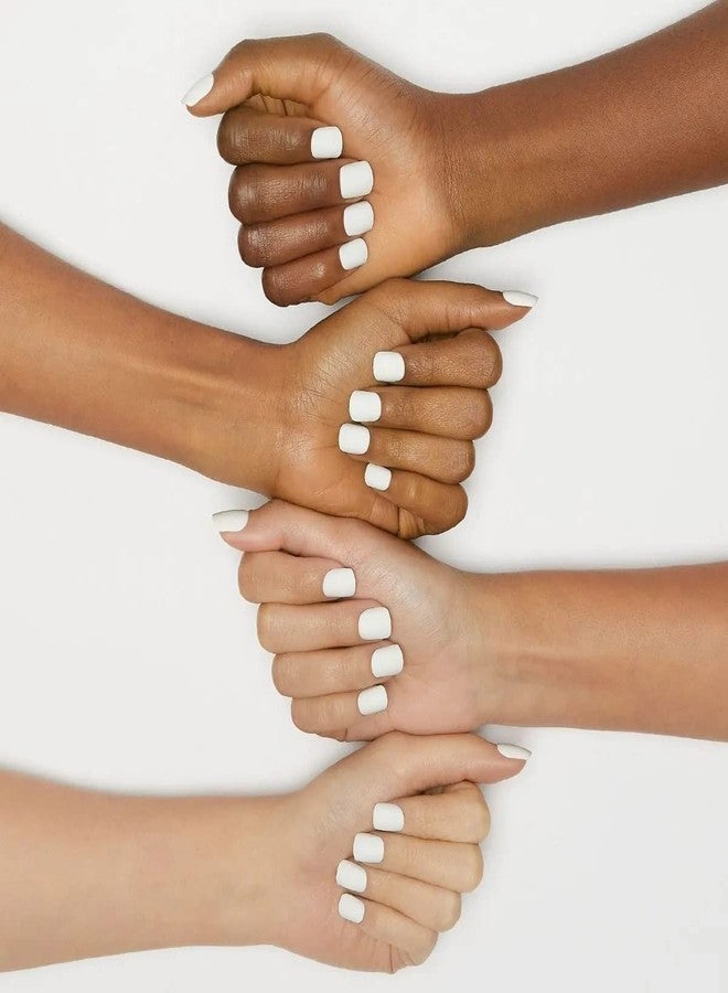 Impress KISS imPRESS Color Press-On Manicure Fake Nails, Brie - Short Length, Matte, Polish-Free Solid Color Mani, Includes Prep Pad, Mini File, Manicure Stick, and 30 Fake Nails - Image 5