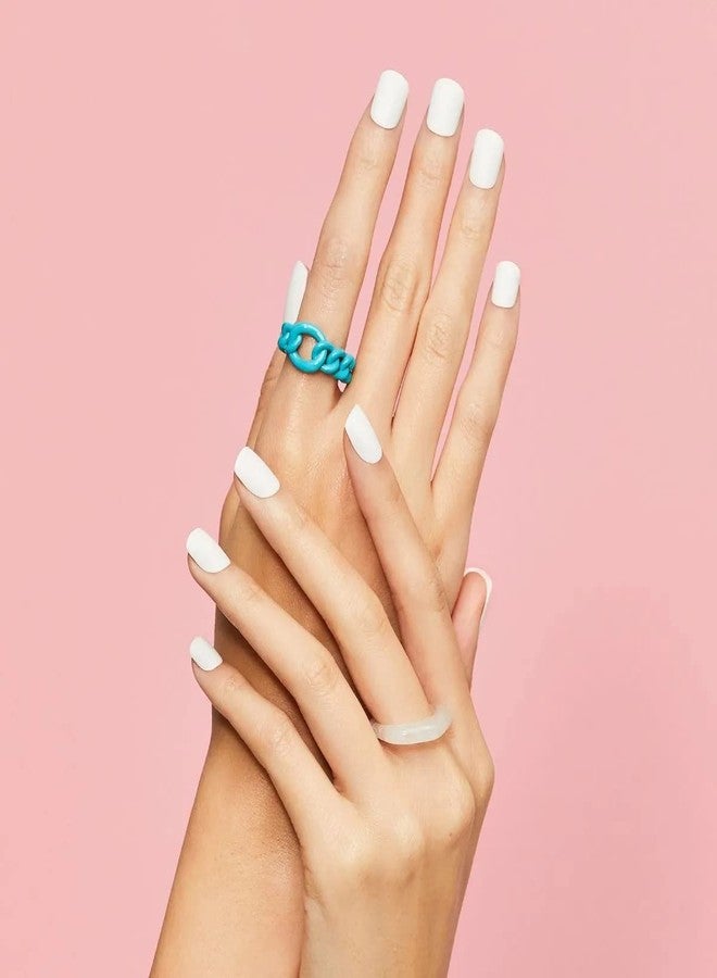 Impress KISS imPRESS Color Press-On Manicure Fake Nails, Brie - Short Length, Matte, Polish-Free Solid Color Mani, Includes Prep Pad, Mini File, Manicure Stick, and 30 Fake Nails - Image 4