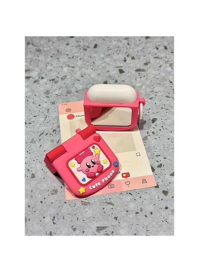 Cute Cartoon Star Card For Airpodspro2 Silicone Protective Cover 3 Generation Headphone Cover 1 Internet Red 4 Generation-Color:Pink Kirby-Model:1/2 Generation  - Image 2