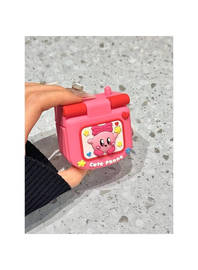 Cute Cartoon Star Card For Airpodspro2 Silicone Protective Cover 3 Generation Headphone Cover 1 Internet Red 4 Generation-Color:Pink Kirby-Model:1/2 Generation  - Image 3