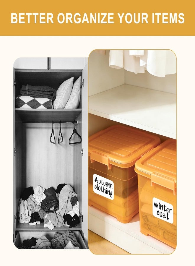 KIUKIUO 180 Large Size Removable Customizable Blank Labels,three sizes, Water/Oil/Tear Resistant, No Residue for Home Organization Projects, Bins,Desk Items 6inx4in,3inx2in,3inx1in - Image 2