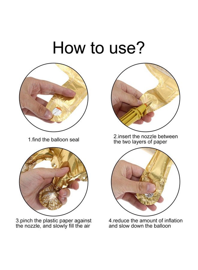 Hsei 6 Pieces Jumbo Foil Crown Balloons Large 40 Inches Foil Helium Gold Crown Balloons for Birthday Wedding Halloween Christmas Party Decorations - Image 3