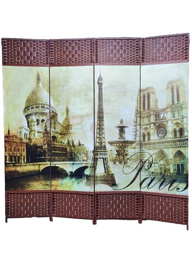 keke 4-Panel Room Divider Screen for Privacy Partition  - Image 1