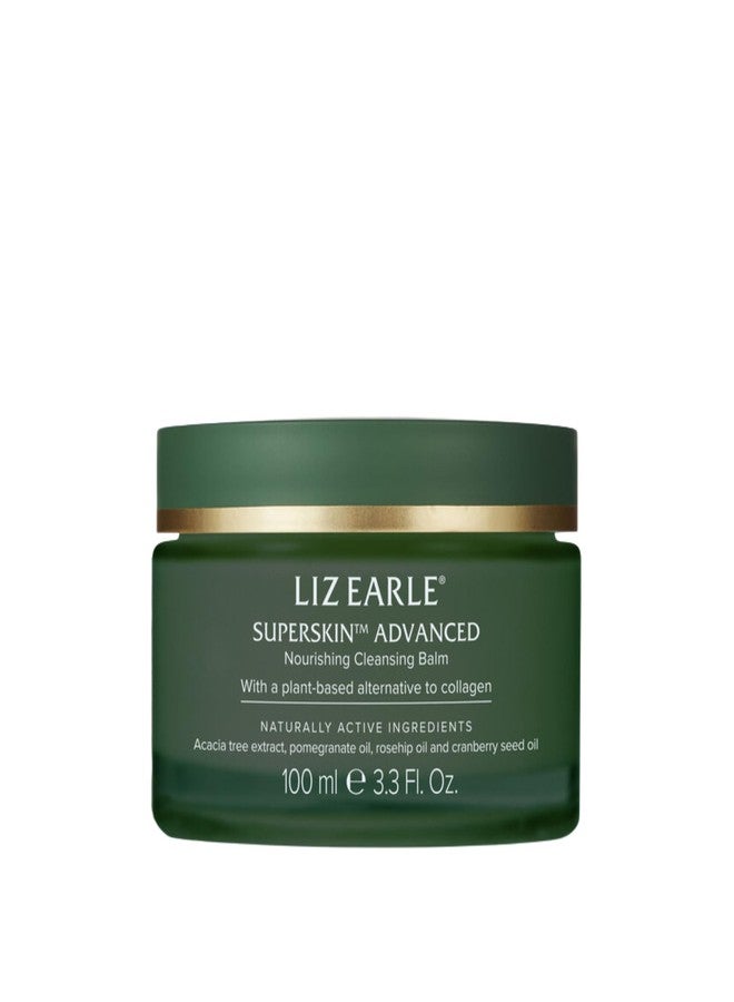 Liz Earle Superskin Advanced Nourishing Cleansing Balm & Cloth - Makeup Remover Balm & Facial Cleanser Enriched with Pomegranate Extract to Firm and Even Skin Tone (100ml) - Image 1
