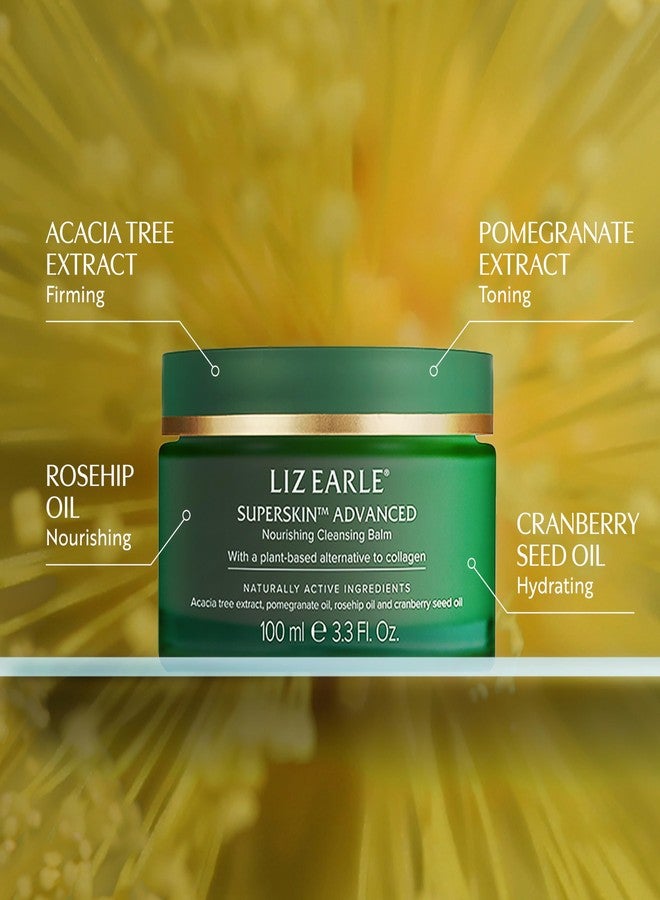 Liz Earle Superskin Advanced Nourishing Cleansing Balm & Cloth - Makeup Remover Balm & Facial Cleanser Enriched with Pomegranate Extract to Firm and Even Skin Tone (100ml) - Image 2