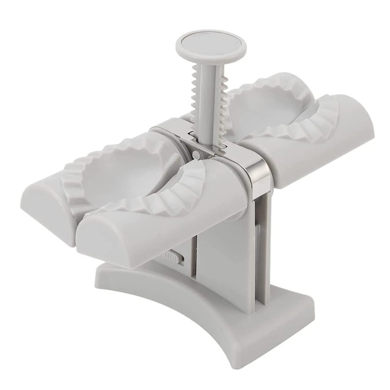 Vrofy Vrofy Dumpling Maker MachineHousehold Double Head Automatic Dumpling Maker MouldEmpanada Maker PressPotsticker PressHand Pie Maker Automatic Dumpling Maker  - Image 1