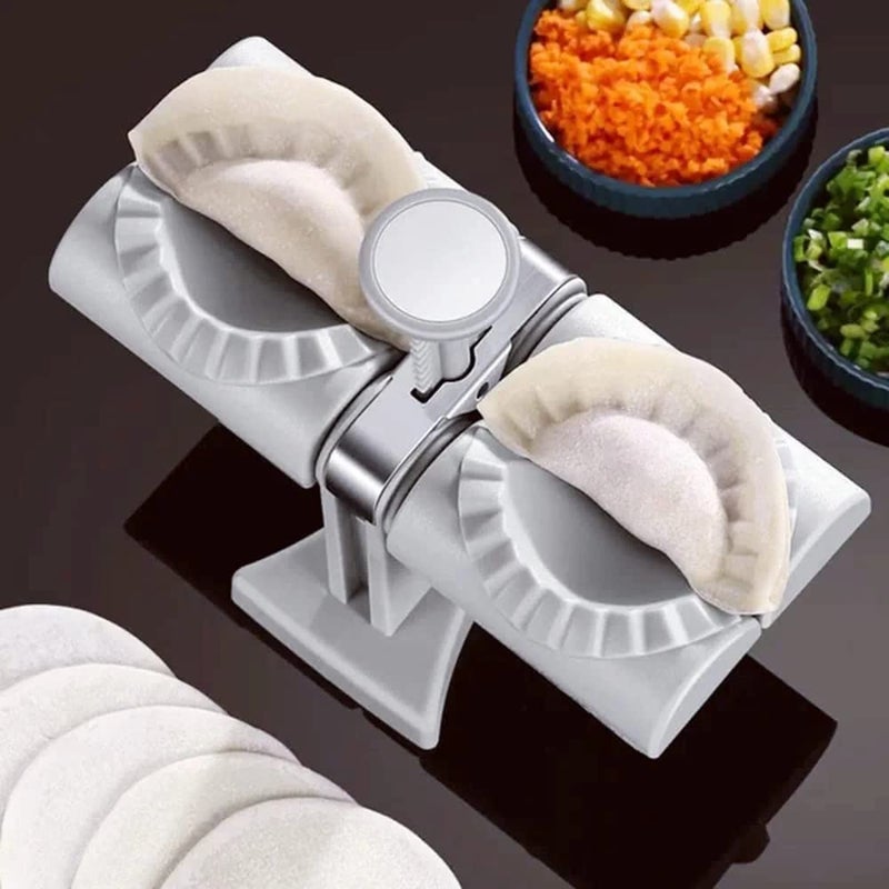 Vrofy Vrofy Dumpling Maker MachineHousehold Double Head Automatic Dumpling Maker MouldEmpanada Maker PressPotsticker PressHand Pie Maker Automatic Dumpling Maker  - Image 4