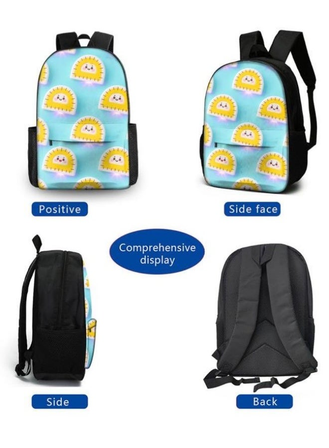 Bright Li Fire Unlock the new fashion of childish fun! Three-piece set of bags, cartoon elements for children and teenagers (students, children, friends' outings, mountain climbing, schooling, etc. can be used) - 37 - Image 3