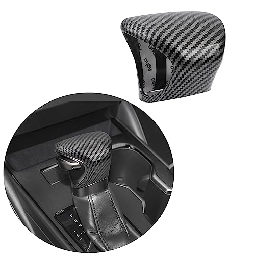 JINZHAO Trim for Lexus ES250 ES300h ES350 UX200 UX200h Accessories Auto Gear Shift Knob Cover Trim Cap Protector Interior Sport Style - Carbon Fiber Grain - Image 1