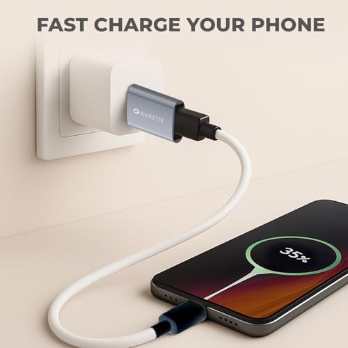 Amkette USB 3.0 Type-C Female to USB-A Male OTG Adapter | 5Gbps High-Speed Data Transfer | 15W Fast Charging | Compact, Portable & Durable Aluminum Alloy | Universal Compatibility for Laptops & More - Image 2