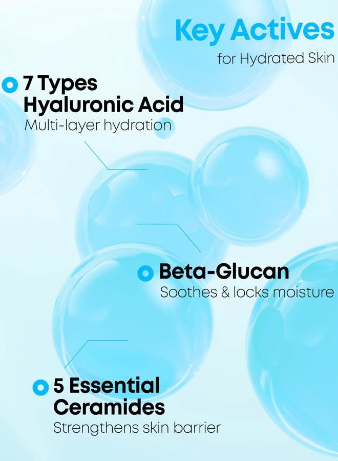 NINELESS HYDRA-MAX Deep Infusion Serum –48hr Korean Hydrating Face Serum with Hyaluronic Acid, Panthenol - 5 Ceramides -Deep Moisture, Fast Absorbing, All Skin Types, 1.69 fl.oz. - Image 3