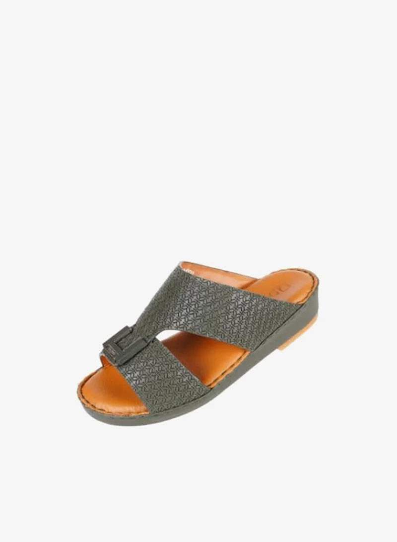 barjeel uno 008-3585  Barjeel Uno Boys Arabic Sandals BBSP1-01A Olive