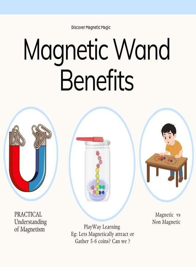 NISH Magnetic Wand for Kids - Durable and Safe, Perfect for Color Recognition and Sorting - Developing Fine Motor Skills and Building Hand-Eye Coordination, Aged 3 and up - Pack of 1 - Image 4