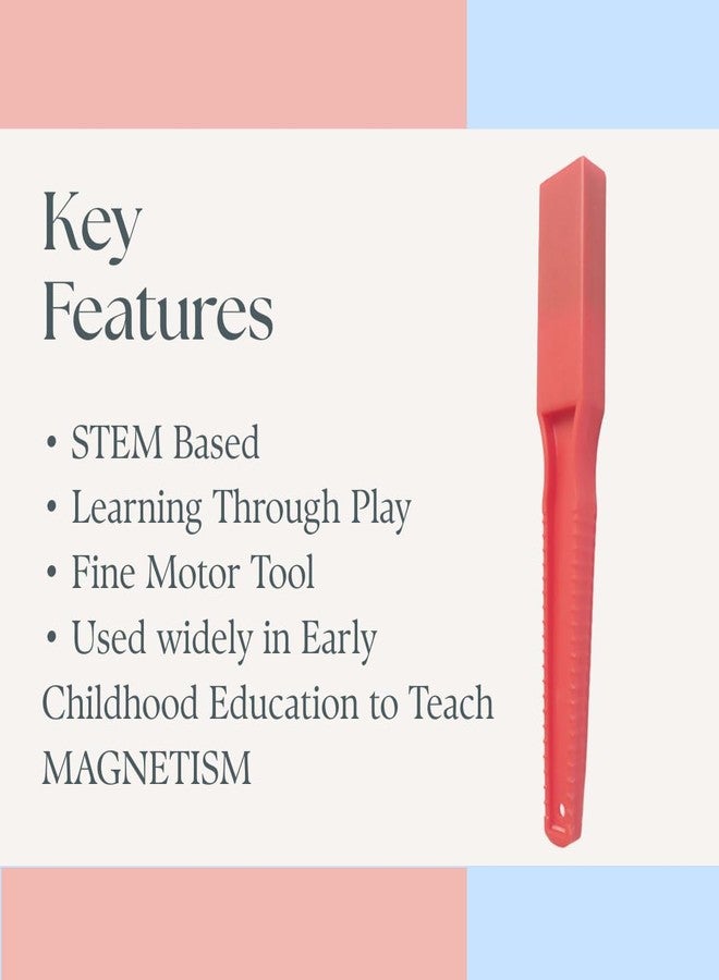NISH Magnetic Wand for Kids - Durable and Safe, Perfect for Color Recognition and Sorting - Developing Fine Motor Skills and Building Hand-Eye Coordination, Aged 3 and up - Pack of 1 - Image 3