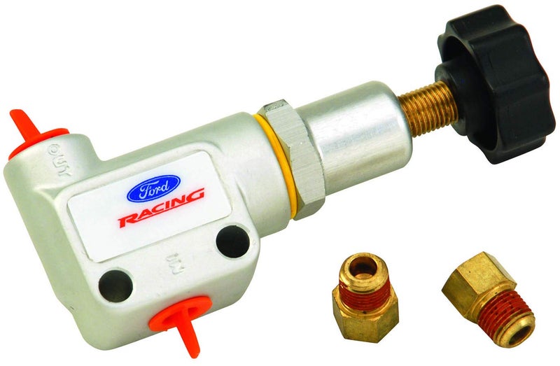 Ford Proportioning Valve, 1/8 in NPT Female Inlet, 1/8 in NPT Female Outlet, Knob Type, Aluminum, Natural, Each - Image 1