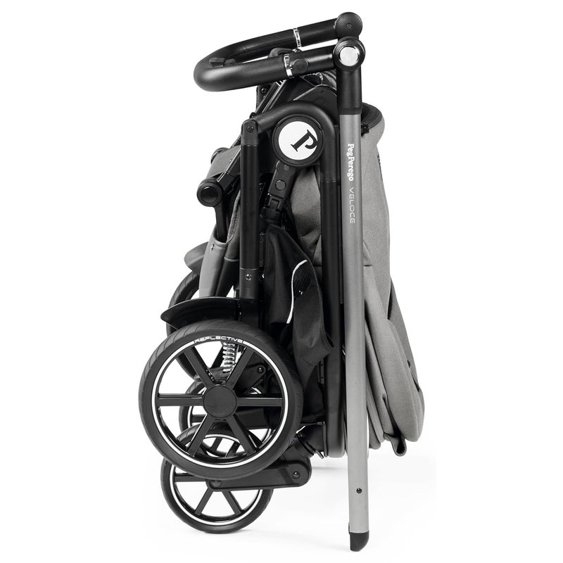 Peg Perego Veloce  Compact Full Featured Lightweight Stroller  Compatible with All Primo Viaggio 435 Infant Car Seats  Made in Italy  Mercury Grey - Image 4