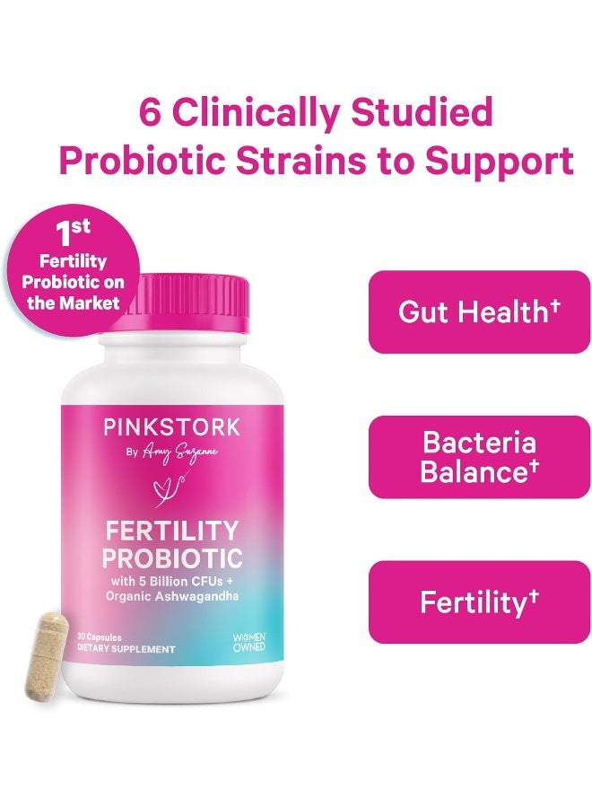 Pink Stork بروبيوتيك الخصوبة من بينك ستورك للنساء - 30 كبسولة - Image 2