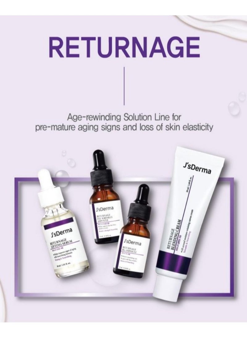 J'sDerma Wrinkle-Improving Anti-Aging Face Serum with Adenosine and Peptides Returnage Lifting Serum 30ml - Image 3