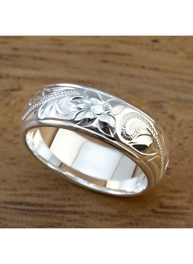 Generic Cao Shi European And American Classic Ring Unisex Style Flower Rings Simple All-match Daily Ring 