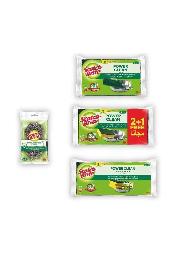 Scotch Brite Scotch-Brite Basic General Purpose Scouring Pad Combo Pack - Image 1