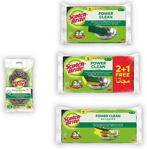 Scotch Brite Scotch-Brite Basic General Purpose Scouring Pad Combo Pack - Image 1