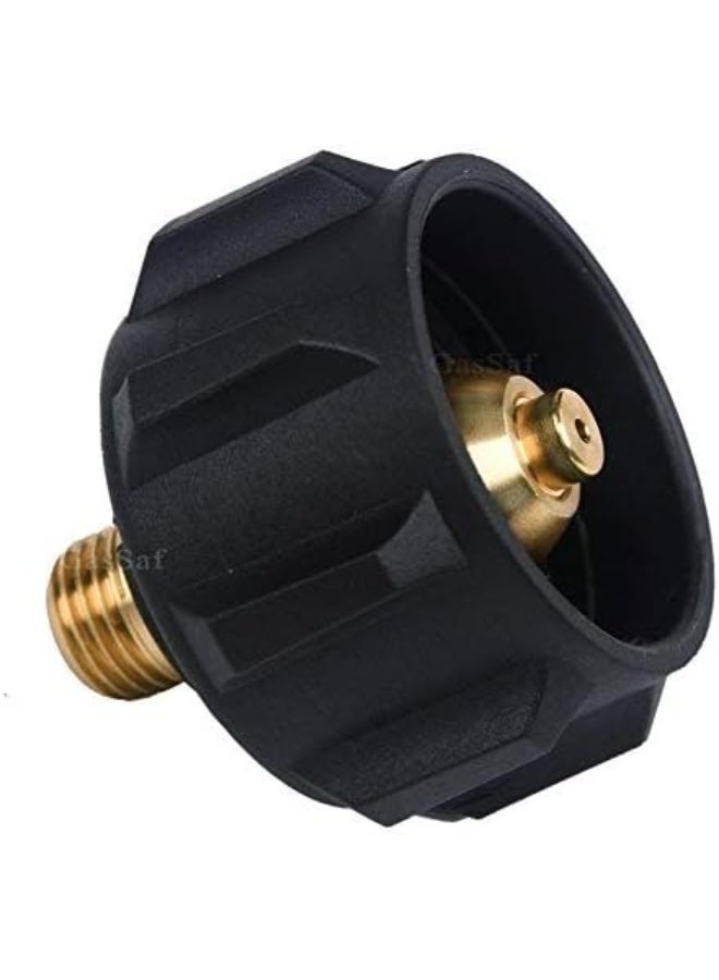GasSaf QCC1 Propane Adapter Gas Regulator Valve Fitting with Acme Nut and 1/4 Inch Male Pipe Thread - 100% Solid Brass - Image 4