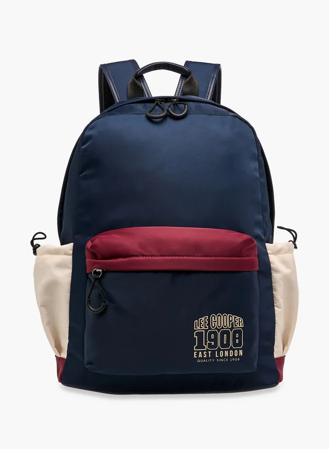 لي كوبر Printed Backpack with Adjustable Shoulder Straps and Zip Closure - 13x30x41 cm