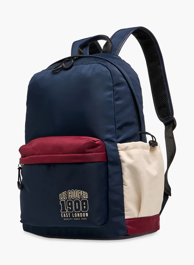 لي كوبر Printed Backpack with Adjustable Shoulder Straps and Zip Closure - 13x30x41 cm
