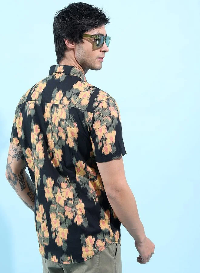 HIGHLANDER Floral Slim Fit Casual Shirt by Styli