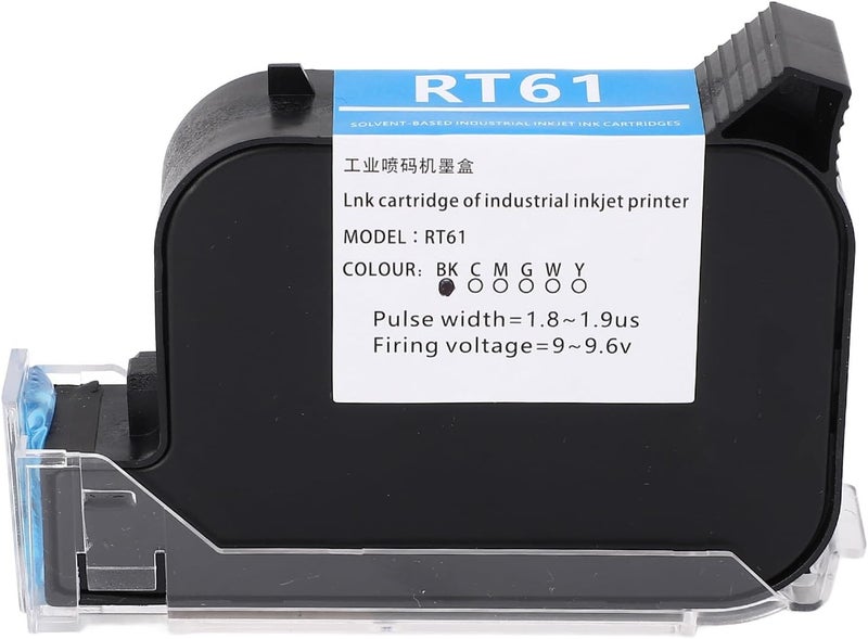Hyuduo 42ML Black Ink, Quick Dry, High Capacity, Smooth Printing, Wide Compatibility, Multi Purpose Ink for SC12 SC12T CP12 CP12W SC12KJ Handheld Inkjet Printer - Image 1