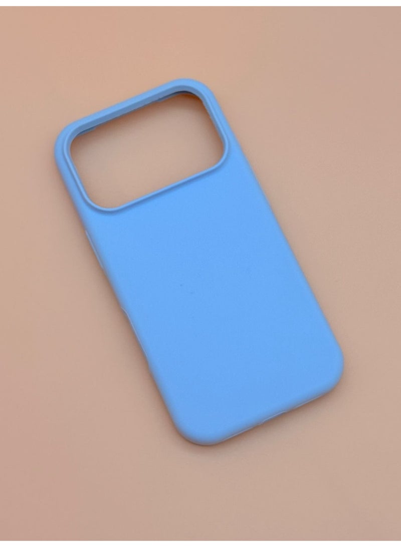 غطاء سيليكون لأبل آيفون 17 برو - أزرق