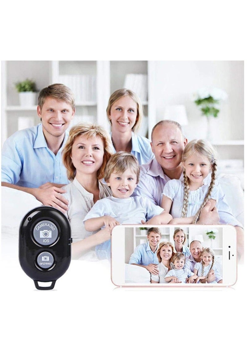 ELTRAZONE - Remote Control Button Bluetooth Phone Selfie Stick Shutter Release (Black) - Image 1