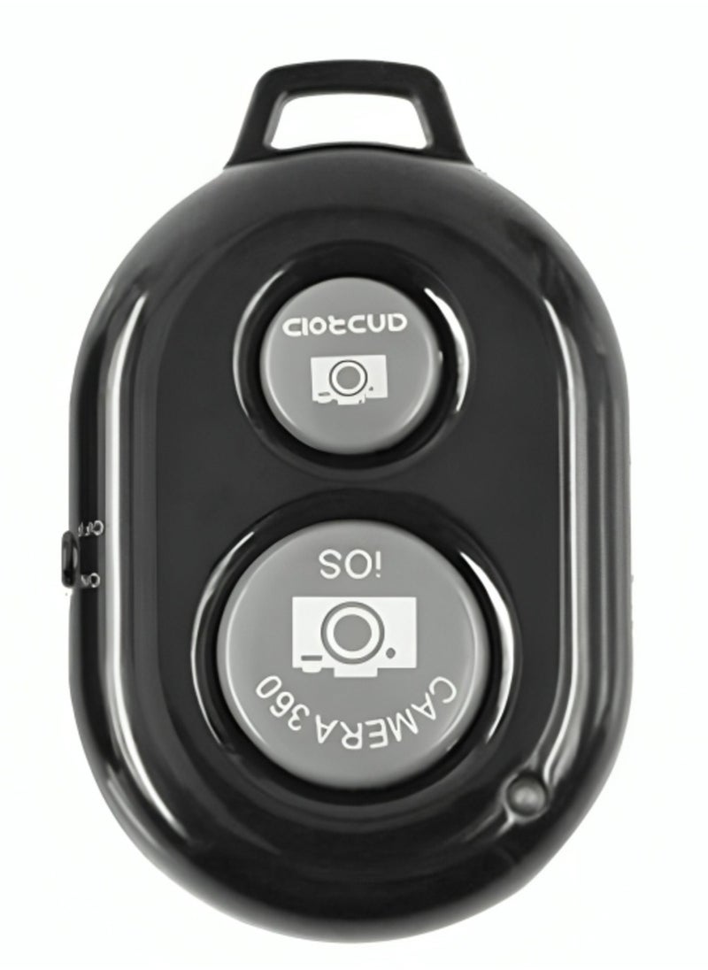 ELTRAZONE - Remote Control Button Bluetooth Phone Selfie Stick Shutter Release (Black) - Image 1