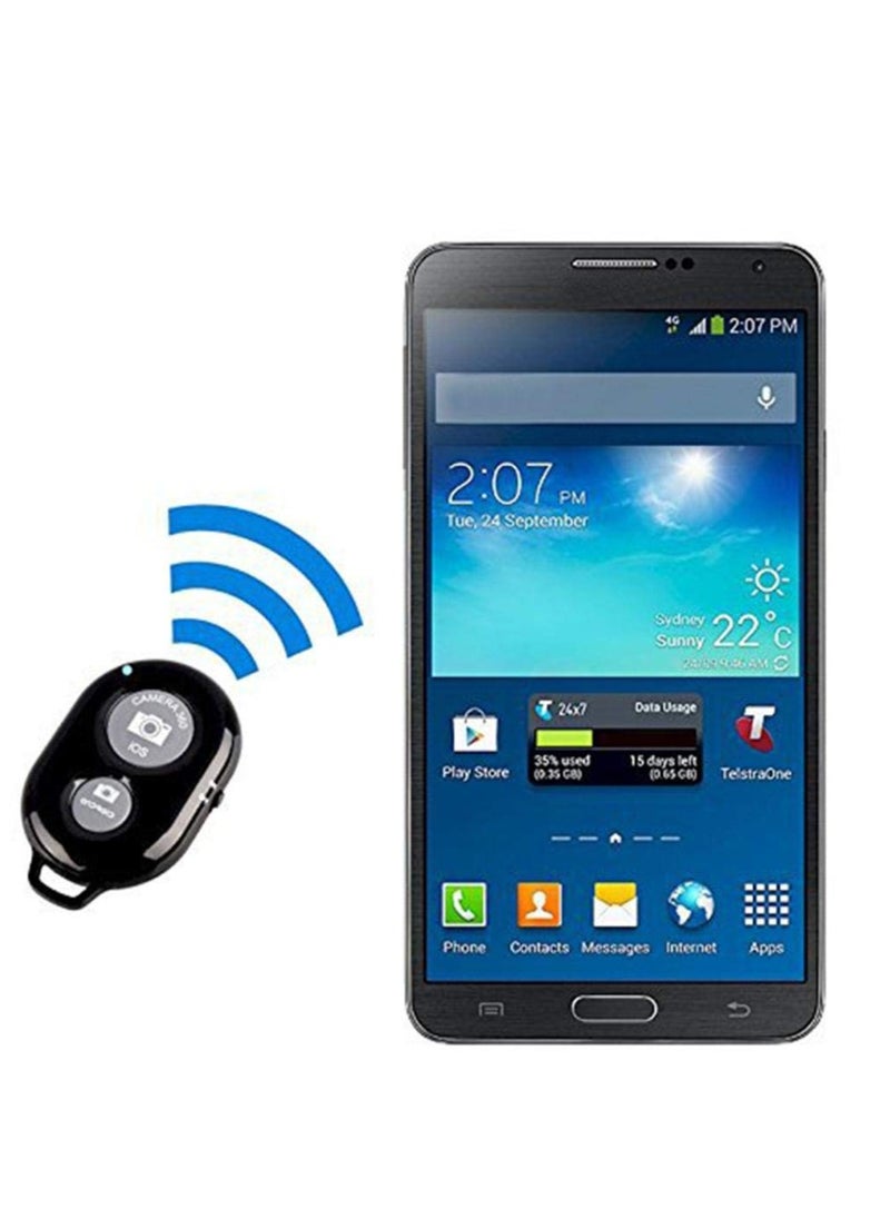 ELTRAZONE - Remote Control Button Bluetooth Phone Selfie Stick Shutter Release (Black) - Image 1