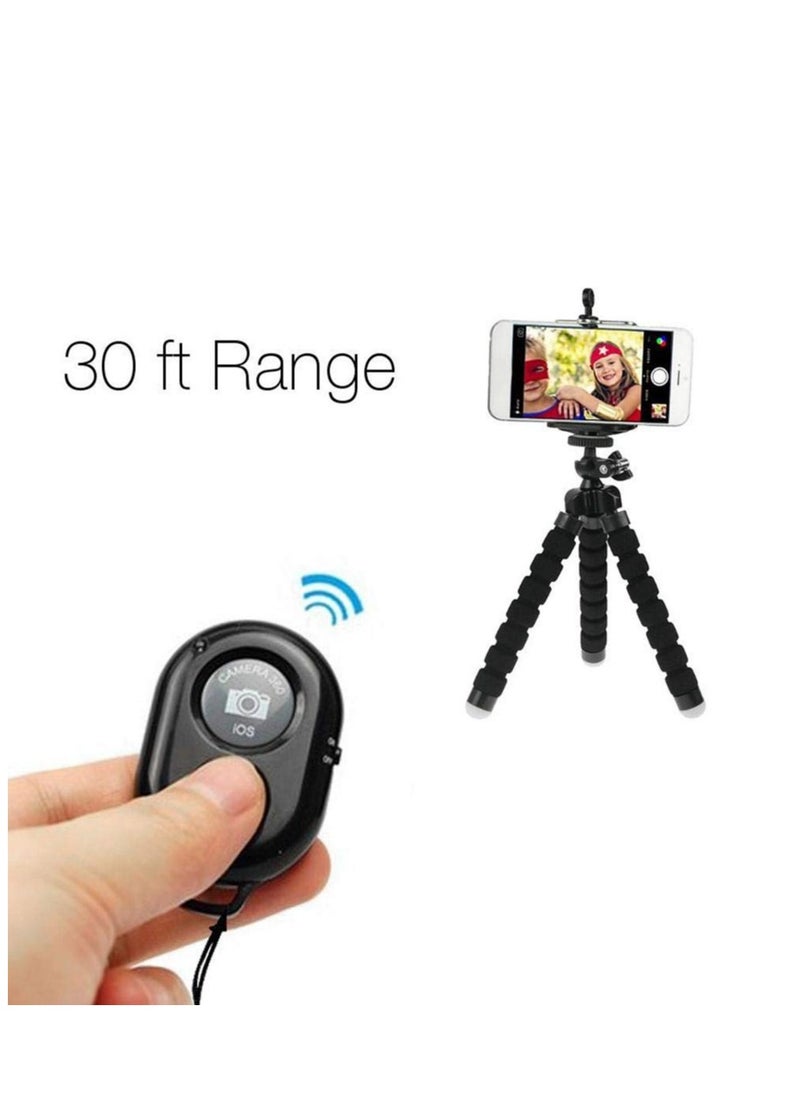 ELTRAZONE - Remote Control Button Bluetooth Phone Selfie Stick Shutter Release (Black) - Image 1