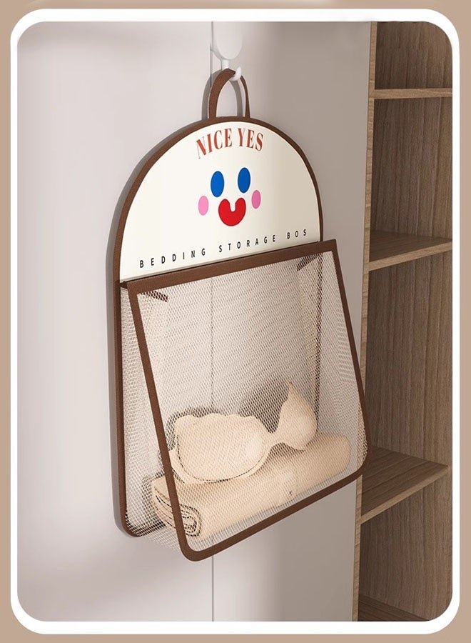 Wall Hanging Storage Bag 40*44cm Garment Bags for Hanging Clothes Bag for Storage Hanging Underwear, socks, small items of clothing Covers Storage Protector Bags Wall-Mounted Underwear & Socks Sorting Pouch Bathroom Organizer Bathroom Bedroom Home Kitchen Organization Closet Organizer Foldable Extra Washable Clear - Image 1