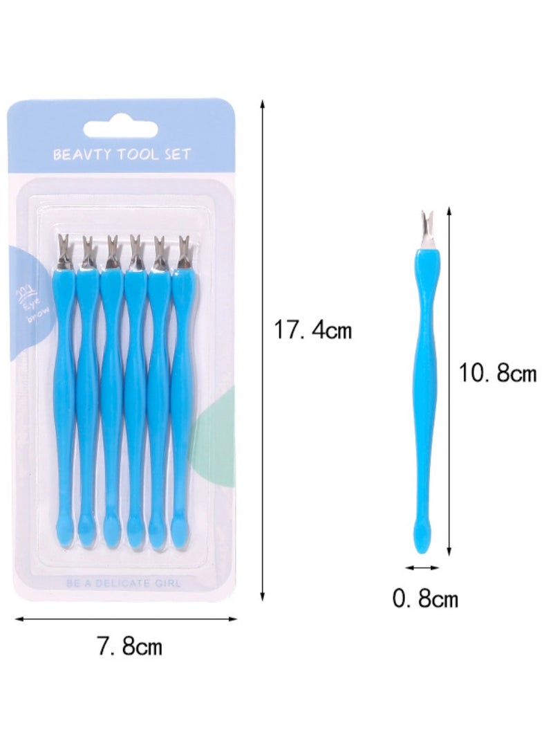 6 pieces、Nail art tools、Nail treatment dead skin tools are easy to carry、Purple - Image 5
