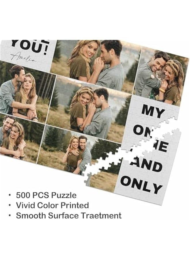 احجية مخصصة لهدايا عيد الحب لصديقك واحجية الصور المقطوعة المخصصة لعيد الحب، 300/500/1000 قطعة، هدايا الزفاف للعروس و - Image 2