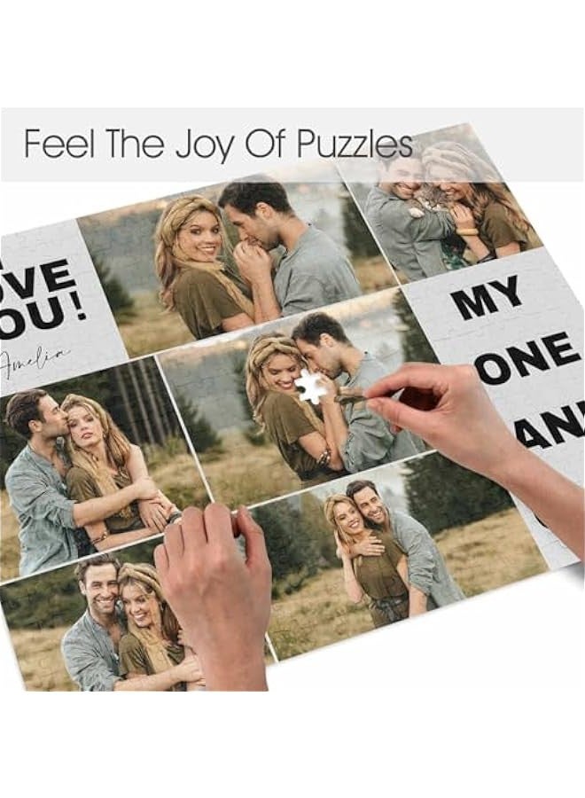 احجية مخصصة لهدايا عيد الحب لصديقك واحجية الصور المقطوعة المخصصة لعيد الحب، 300/500/1000 قطعة، هدايا الزفاف للعروس و - Image 4