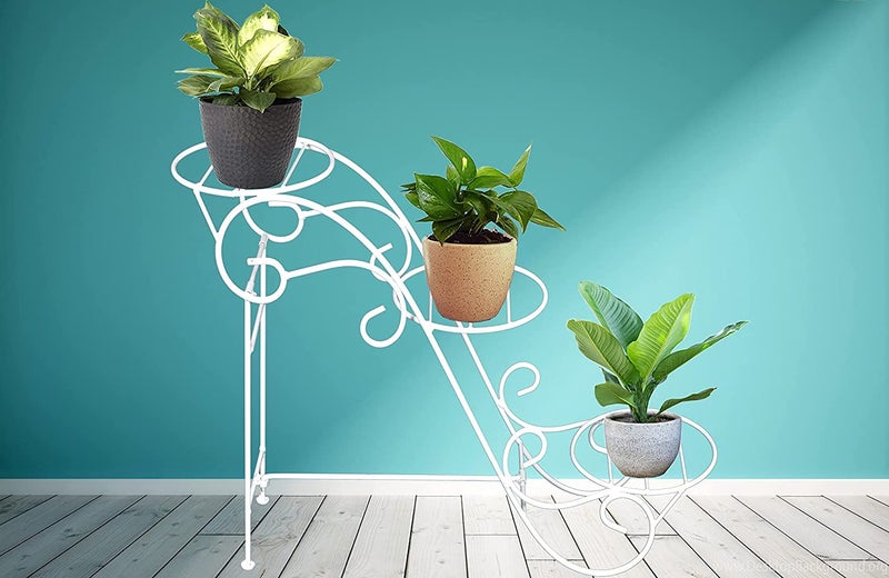Bee Creative Decorative Garden and Home Storage Organizer (White) - Image 5