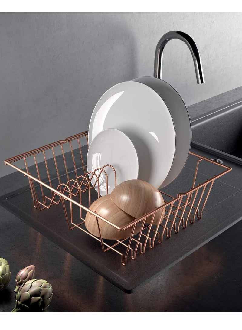Metaltex Metaltex Lipsia Copper Dish Drainer – Rust-Proof & Stylish with Polytherm® Coating  - Image 3