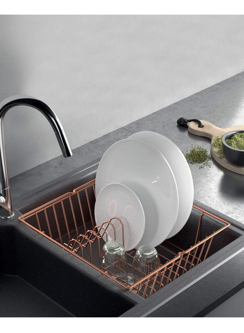 Metaltex Metaltex Lipsia Copper Dish Drainer – Rust-Proof & Stylish with Polytherm® Coating  - Image 4