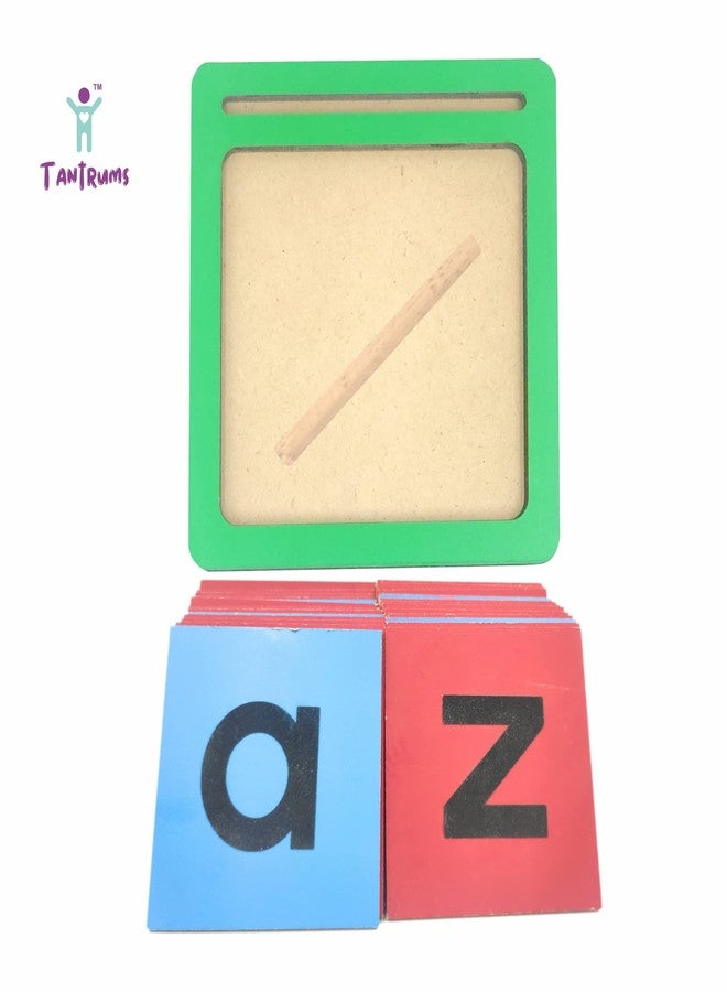 Tantrums Coloured Small Alphabet Sand Paper with Tray | Learning Fun Education Puzzle Learning Aid for Kids (Multicolor Pieces) (Small Alphabets) - Image 5