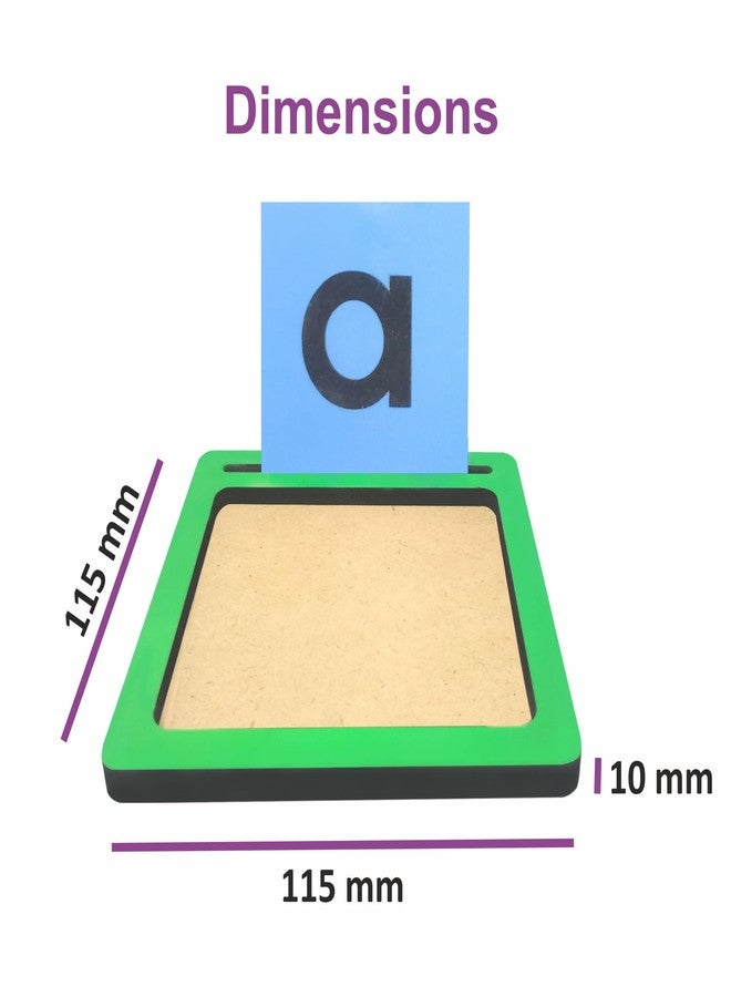 Tantrums Coloured Small Alphabet Sand Paper with Tray | Learning Fun Education Puzzle Learning Aid for Kids (Multicolor Pieces) (Small Alphabets) - Image 2